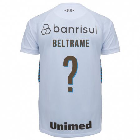 Kandiny Homme Maillot Thiago Beltrame #0 Blanc Tenues Extérieur 2023/24 T-Shirt