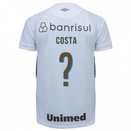 Kandiny Homme Maillot Wesley Costa #0 Blanc Tenues Extérieur 2023/24 T-Shirt