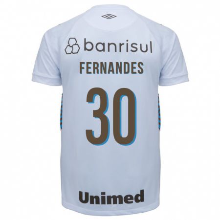 Kandiny Homme Maillot Raquel Fernandes #30 Blanc Tenues Extérieur 2023/24 T-Shirt