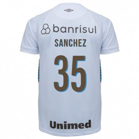 Kandiny Homme Maillot Lari Sanchez #35 Blanc Tenues Extérieur 2023/24 T-Shirt