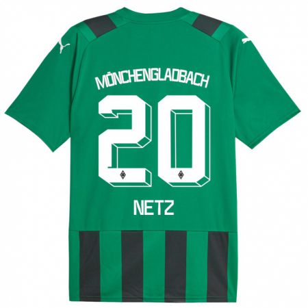 Kandiny Homme Maillot Luca Netz #20 Vert Noir Tenues Extérieur 2023/24 T-Shirt