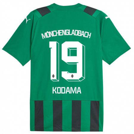 Kandiny Homme Maillot Keiko Kodama #19 Vert Noir Tenues Extérieur 2023/24 T-Shirt