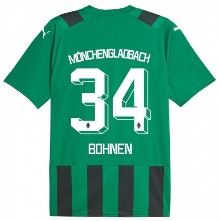 Kandiny Homme Maillot Bohnen #34 Vert Noir Tenues Extérieur 2023/24 T-Shirt
