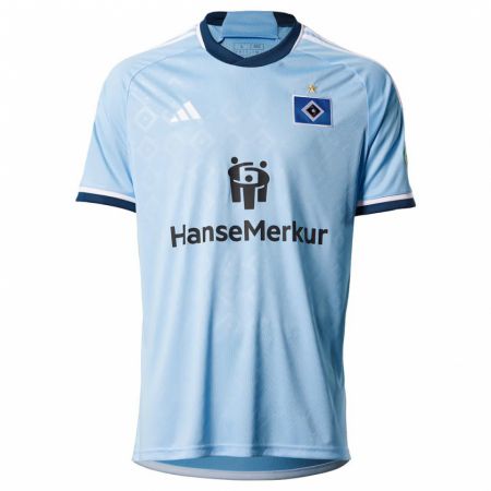 Kandiny Homme Maillot Jan Oertel #69 Bleu Tenues Extérieur 2023/24 T-Shirt