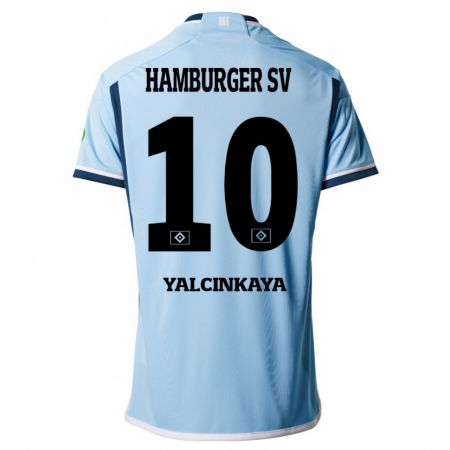 Kandiny Homme Maillot Bilal Yalcinkaya #10 Bleu Tenues Extérieur 2023/24 T-Shirt