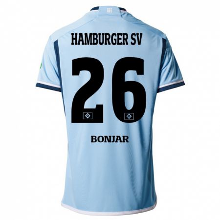 Kandiny Homme Maillot Amir Bonjar #26 Bleu Tenues Extérieur 2023/24 T-Shirt