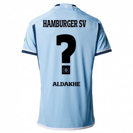 Kandiny Homme Maillot Ather Aldakhe #0 Bleu Tenues Extérieur 2023/24 T-Shirt
