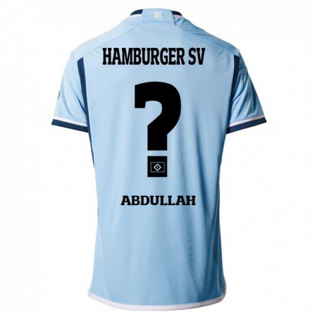 Kandiny Homme Maillot Majeed Salo Abdullah #0 Bleu Tenues Extérieur 2023/24 T-Shirt