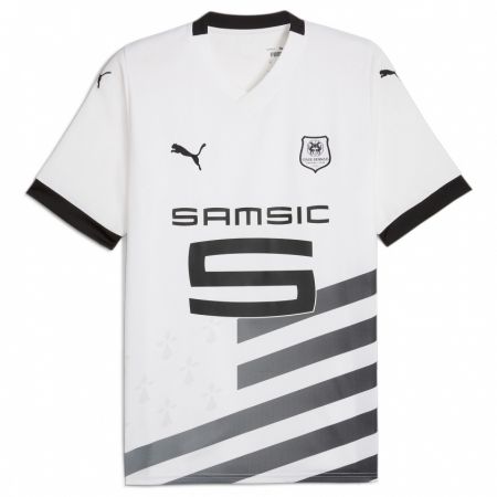 Kandiny Homme Maillot Rayan Bamba #0 Blanc Tenues Extérieur 2023/24 T-Shirt