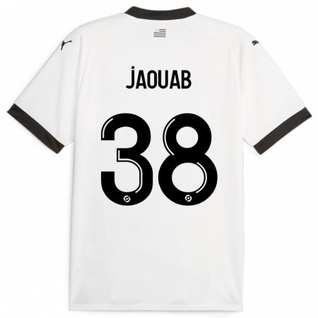 Kandiny Homme Maillot Mohamed Jaouab #38 Blanc Tenues Extérieur 2023/24 T-Shirt