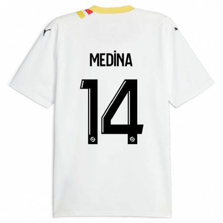 Kandiny Homme Maillot Facundo Medina #14 Noir Tenues Extérieur 2023/24 T-Shirt