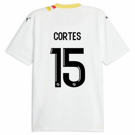 Kandiny Homme Maillot Óscar Cortés #15 Noir Tenues Extérieur 2023/24 T-Shirt