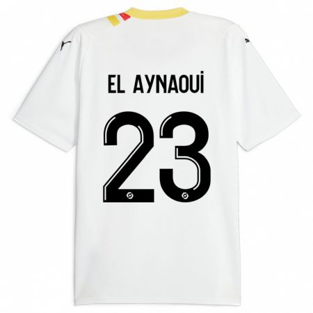 Kandiny Homme Maillot Neil El Aynaoui #23 Noir Tenues Extérieur 2023/24 T-Shirt