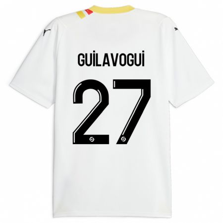 Kandiny Homme Maillot Morgan Guilavogui #27 Noir Tenues Extérieur 2023/24 T-Shirt