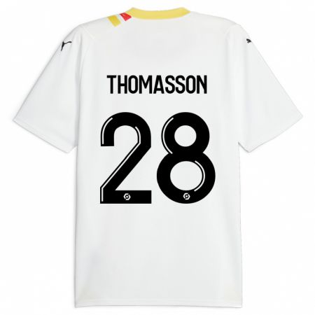 Kandiny Homme Maillot Adrien Thomasson #28 Noir Tenues Extérieur 2023/24 T-Shirt