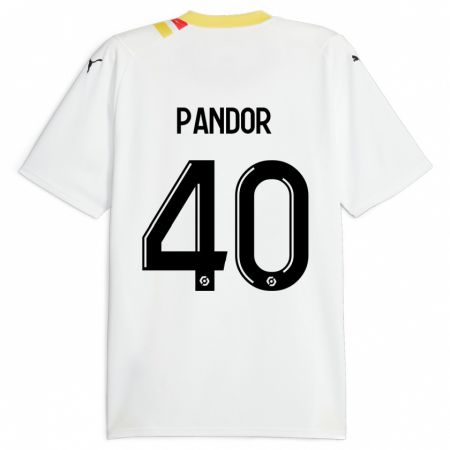 Kandiny Homme Maillot Yannick Pandor #40 Noir Tenues Extérieur 2023/24 T-Shirt