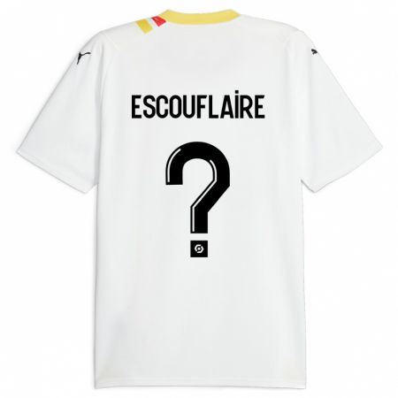 Kandiny Homme Maillot Mattéo Escouflaire #0 Noir Tenues Extérieur 2023/24 T-Shirt