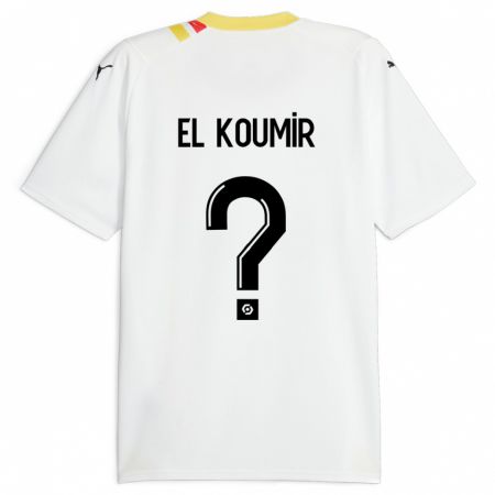 Kandiny Homme Maillot Kaïna El Koumir #0 Noir Tenues Extérieur 2023/24 T-Shirt