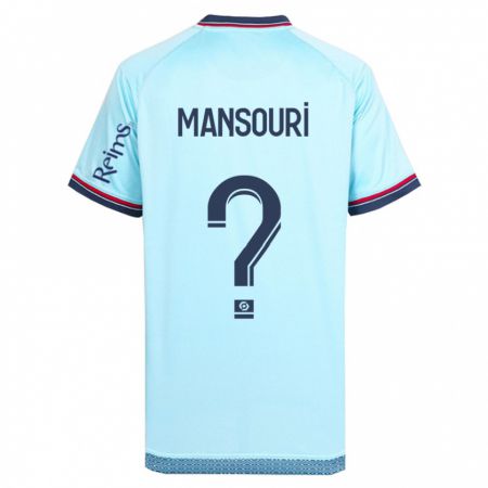 Kandiny Homme Maillot Keryane Mansouri #0 Bleu Ciel Tenues Extérieur 2023/24 T-Shirt