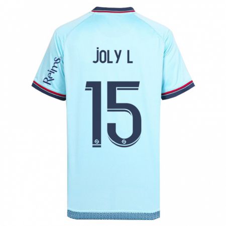 Kandiny Homme Maillot Lou Ann Joly #15 Bleu Ciel Tenues Extérieur 2023/24 T-Shirt