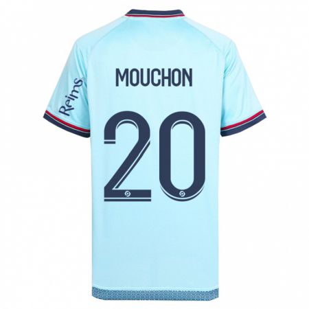 Kandiny Homme Maillot Noemie Mouchon #20 Bleu Ciel Tenues Extérieur 2023/24 T-Shirt