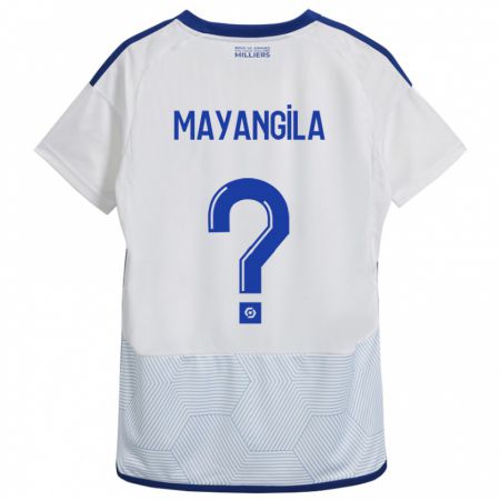 Kandiny Homme Maillot Ryan Tutu Mayangila #0 Blanc Tenues Extérieur 2023/24 T-Shirt