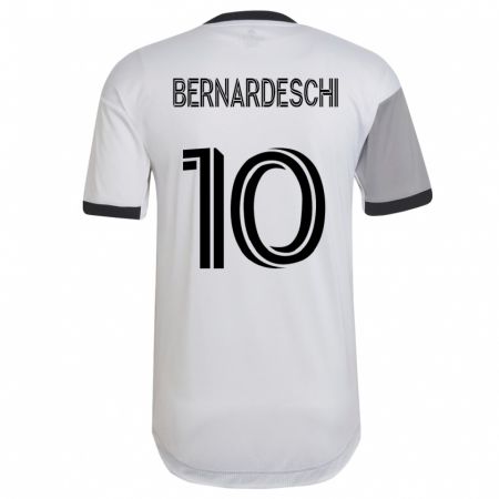 Kandiny Homme Maillot Federico Bernardeschi #10 Blanc Tenues Extérieur 2023/24 T-Shirt