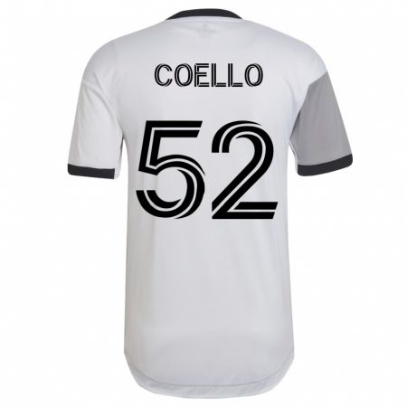 Kandiny Homme Maillot Alonso Coello #52 Blanc Tenues Extérieur 2023/24 T-Shirt