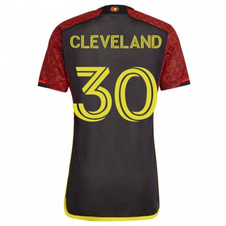Kandiny Homme Maillot Stefan Cleveland #30 Orange Tenues Extérieur 2023/24 T-Shirt