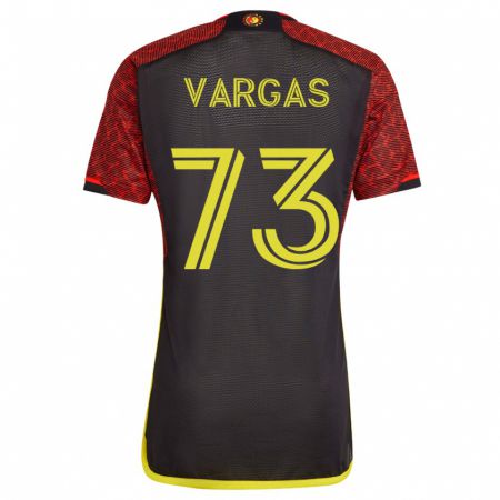 Kandiny Homme Maillot Obed Vargas #73 Orange Tenues Extérieur 2023/24 T-Shirt