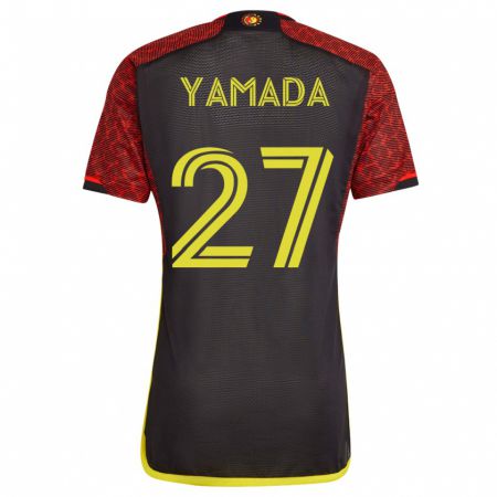 Kandiny Homme Maillot Hikari Yamada #27 Orange Tenues Extérieur 2023/24 T-Shirt