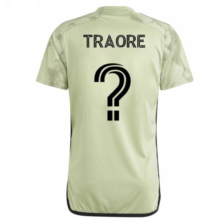 Kandiny Homme Maillot Mohamed Traore #0 Vert Tenues Extérieur 2023/24 T-Shirt