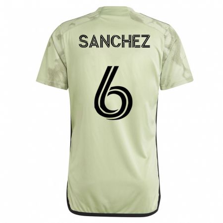 Kandiny Homme Maillot Ilie Sánchez #6 Vert Tenues Extérieur 2023/24 T-Shirt
