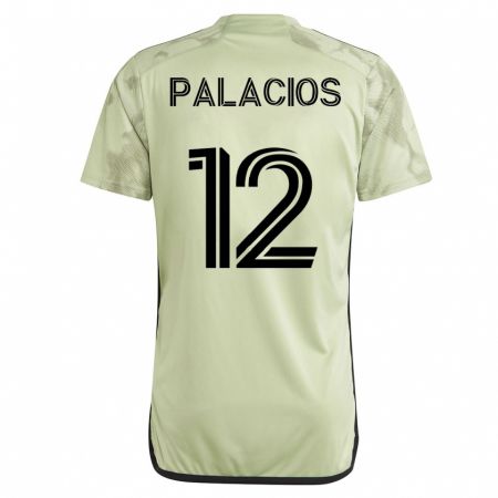 Kandiny Homme Maillot Diego Palacios #12 Vert Tenues Extérieur 2023/24 T-Shirt
