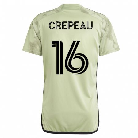 Kandiny Homme Maillot Maxime Crépeau #16 Vert Tenues Extérieur 2023/24 T-Shirt