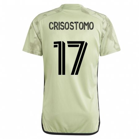 Kandiny Homme Maillot Danny Crisostomo #17 Vert Tenues Extérieur 2023/24 T-Shirt