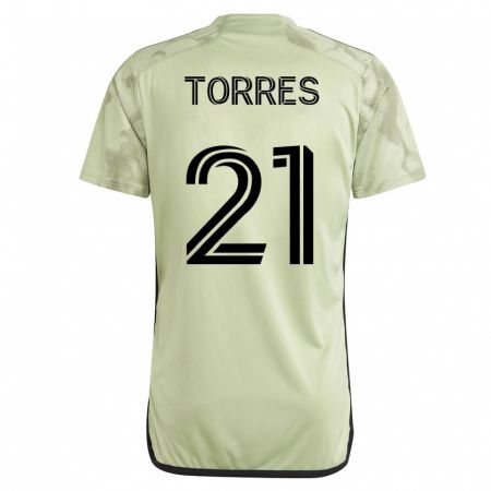 Kandiny Homme Maillot Christian Torres #21 Vert Tenues Extérieur 2023/24 T-Shirt