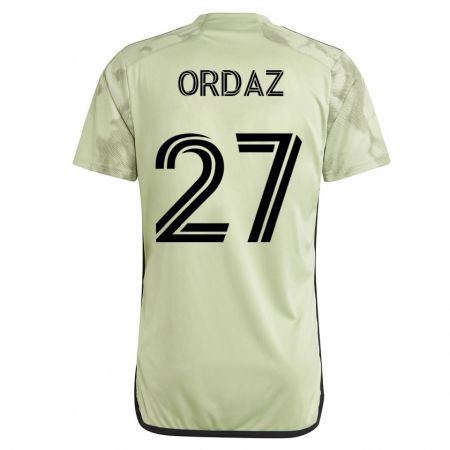 Kandiny Homme Maillot Nathan Ordaz #27 Vert Tenues Extérieur 2023/24 T-Shirt