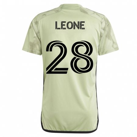 Kandiny Homme Maillot Tony Leone #28 Vert Tenues Extérieur 2023/24 T-Shirt