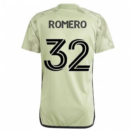 Kandiny Homme Maillot Abraham Romero #32 Vert Tenues Extérieur 2023/24 T-Shirt