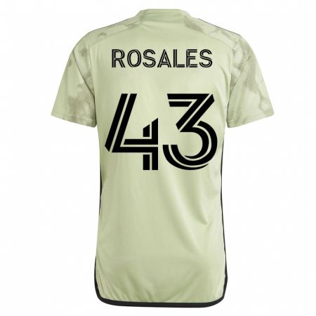 Kandiny Homme Maillot Diego Rosales #43 Vert Tenues Extérieur 2023/24 T-Shirt