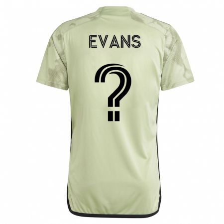 Kandiny Homme Maillot Matthew Evans #0 Vert Tenues Extérieur 2023/24 T-Shirt