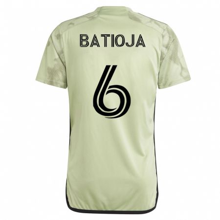 Kandiny Homme Maillot Jeremy Batioja #6 Vert Tenues Extérieur 2023/24 T-Shirt