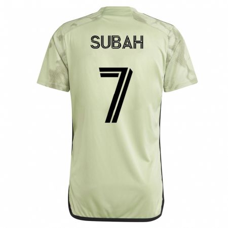 Kandiny Homme Maillot Yekeson Subah #7 Vert Tenues Extérieur 2023/24 T-Shirt