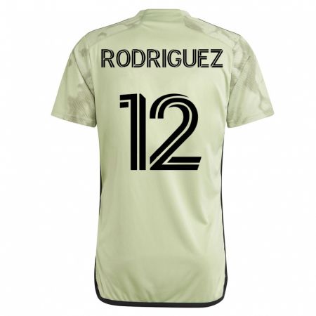 Kandiny Homme Maillot Jeremi Rodríguez #12 Vert Tenues Extérieur 2023/24 T-Shirt
