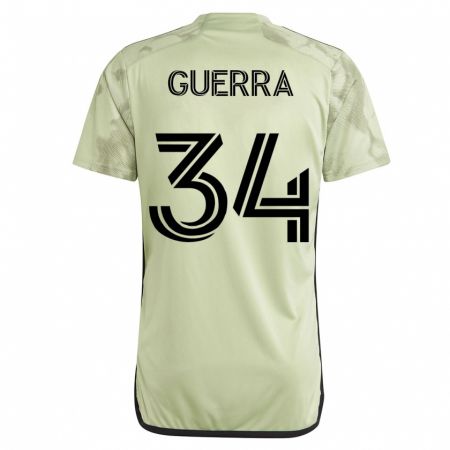 Kandiny Homme Maillot Decarlo Guerra #34 Vert Tenues Extérieur 2023/24 T-Shirt