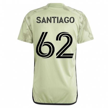 Kandiny Homme Maillot Joshua Santiago #62 Vert Tenues Extérieur 2023/24 T-Shirt