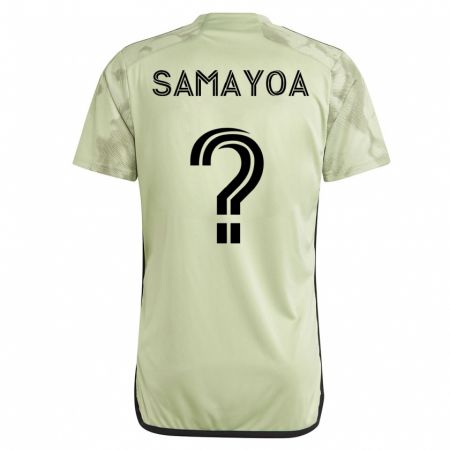 Kandiny Homme Maillot Adriano Samayoa #0 Vert Tenues Extérieur 2023/24 T-Shirt