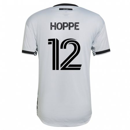 Kandiny Homme Maillot Matthew Hoppe #12 Blanc Tenues Extérieur 2023/24 T-Shirt