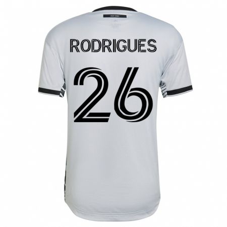 Kandiny Homme Maillot Rodrigues #26 Blanc Tenues Extérieur 2023/24 T-Shirt